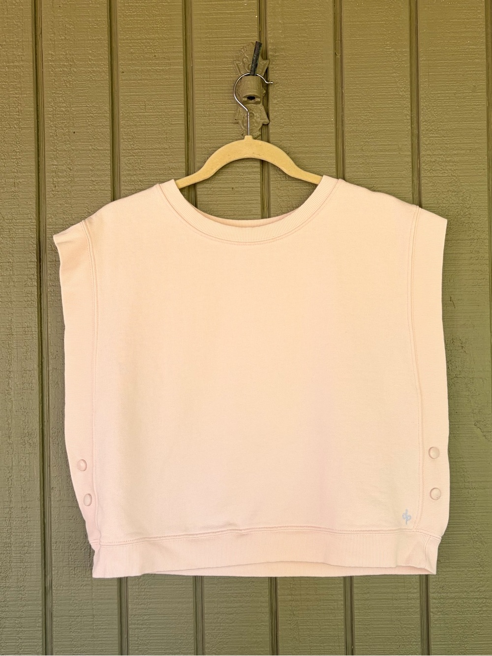 Anthropologie Daily Practice Pink Sleeveless Muscle Sweatshirt M